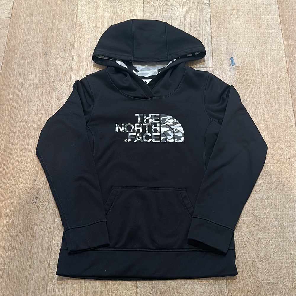 North Face Camo Logo Sweatshirt